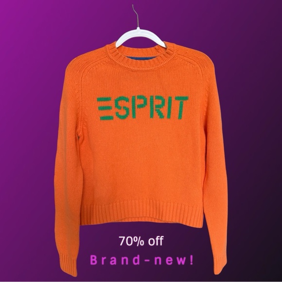 Esprit Womens Crewneck Wool & Cashmere Sweater NWT NEW - Picture 1 of 9